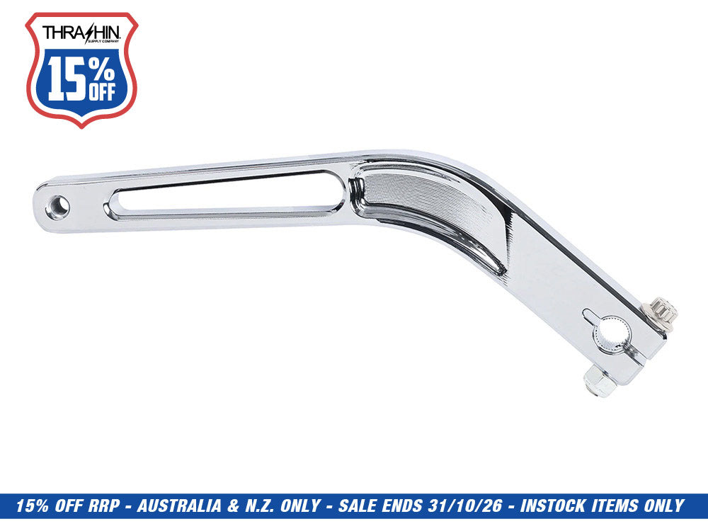 1in. Shorter Shift Arm - Chrome. Fits Softail 2018up with Mid Controls