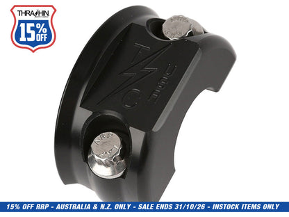 OG Clutch & Brake Perch Clamp - Black. Fits Softail 1984-2024, Dyna 1991-2017, Most Touring 1982-2024, Sportster 1982-2003 & FXR 1982-1994