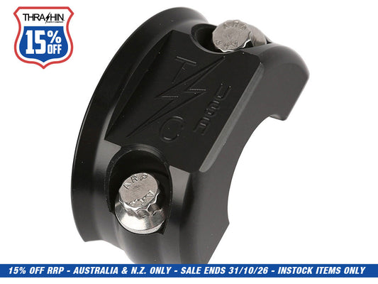 OG Clutch & Brake Perch Clamp - Black. Fits Softail 1984-2024, Dyna 1991-2017, Most Touring 1982-2024, Sportster 1982-2003 & FXR 1982-1994