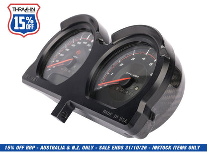 Gauge Housing Relocation Kit - Black. Fits Road Glide 2015-2023