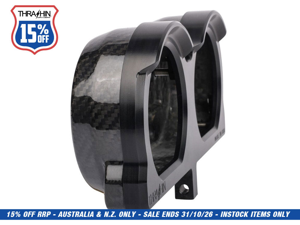 Gauge Housing Relocation Kit - Black. Fits Road Glide 2015-2023