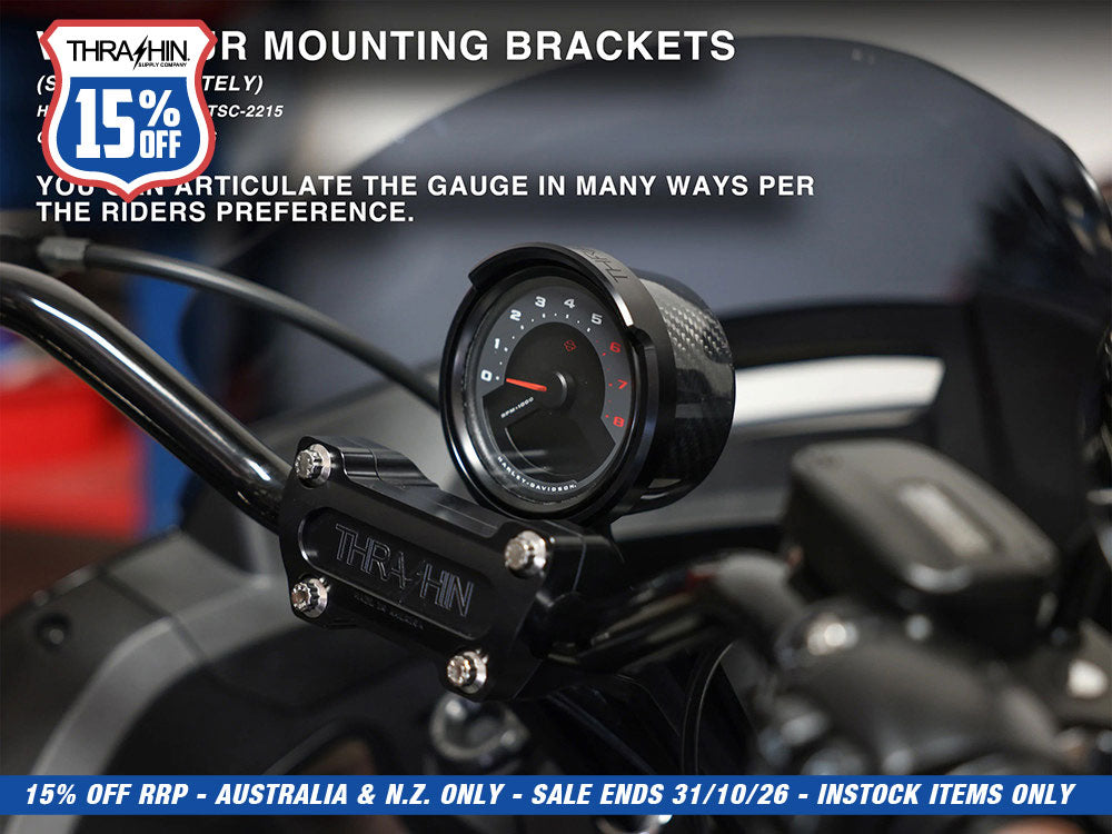 Gauge Housing Relocation Kit - Black. Fits Low Rider S 2022up, Low Rider ST 2025up & Street Bob 2025up