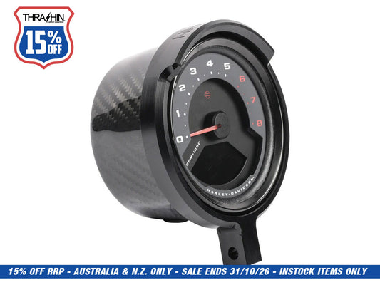 Gauge Housing Relocation Kit - Black. Fits Low Rider S 2022up, Low Rider ST 2025up & Street Bob 2025up