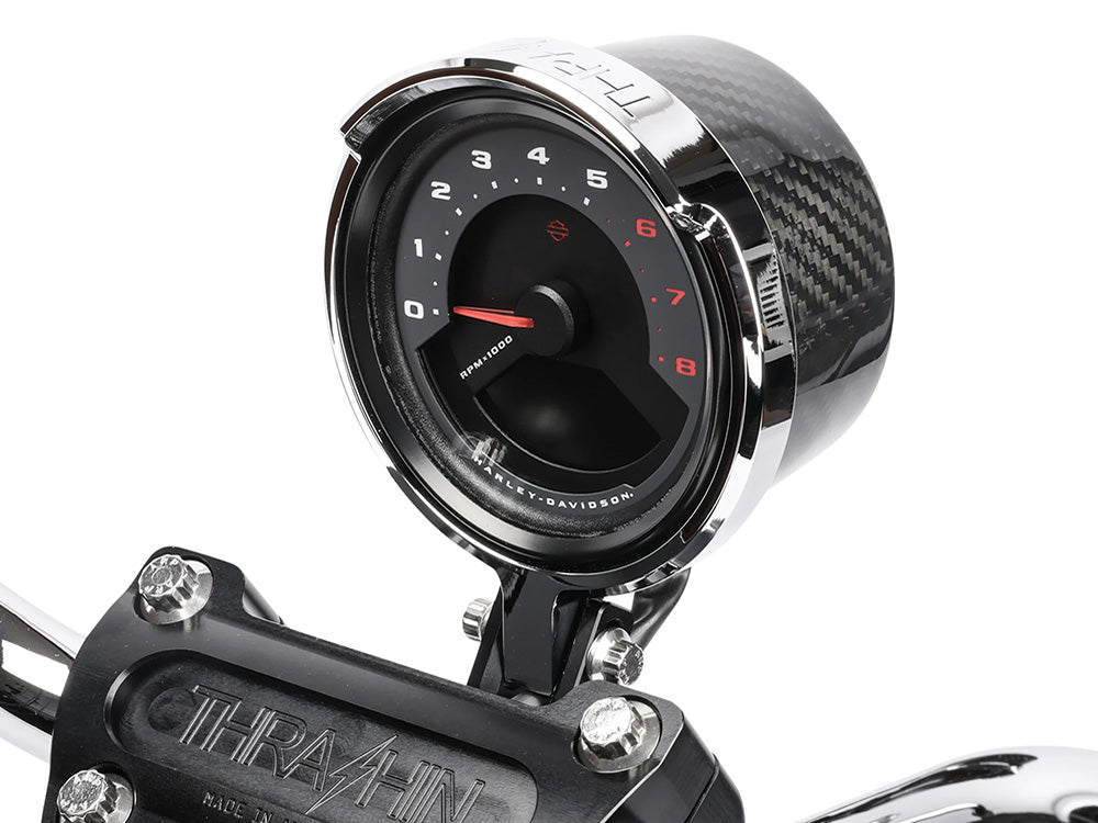 Gauge Housing Relocation Kit - Chrome. Fits Low Rider S 2022up, Low Rider ST 2025up & Street Bob 2025up