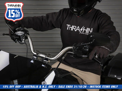 High Bend Bars - Stainless Steel. Fits CVO Touring 2023up, Street Glide & Road Glide 2024up, Touring 2025up & Softail 2025up