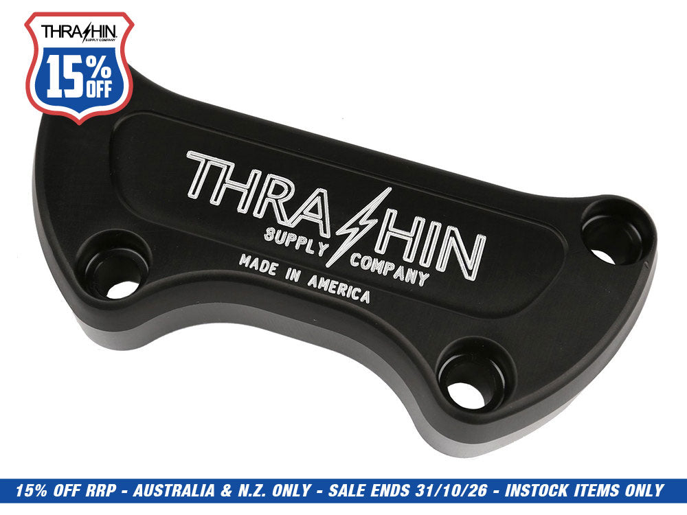 Handlebar Top Clamp - Twice Cut Black