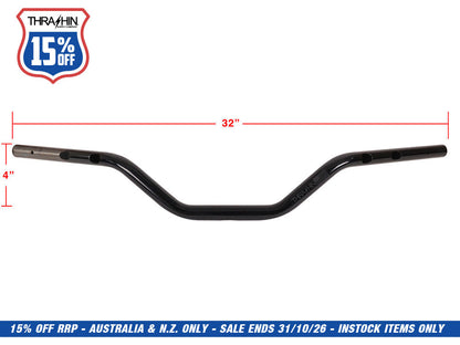 Mid Bend Bars - Black. Fits CVO Touring 2023up, Street Glide & Road Glide 2024up, Touring 2025up & Softail 2025up