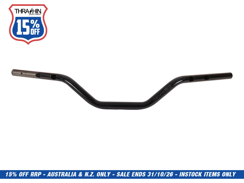 Mid Bend Bars - Black. Fits CVO Touring 2023up, Street Glide & Road Glide 2024up, Touring 2025up & Softail 2025up