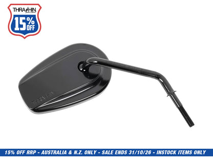 Billet Mini Mirrors Smooth - Black