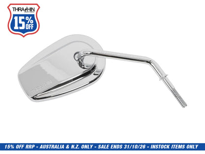 Billet Mini Mirrors Smooth - Chrome