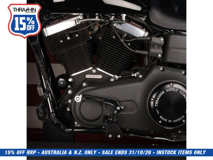 Billet Shift Lever - Black. Fits Dyna 1991-2017 with Mid Controls & 2018up Softail with OEM Forward Controls