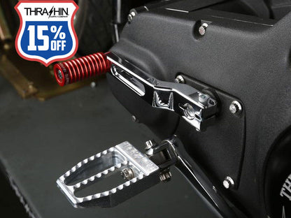 Billet Shift Lever - Chrome. Stock Length. Fits Touring 1983up, Trike 2008up, FXR 1982-1994 & FL Softail 1986-2017.