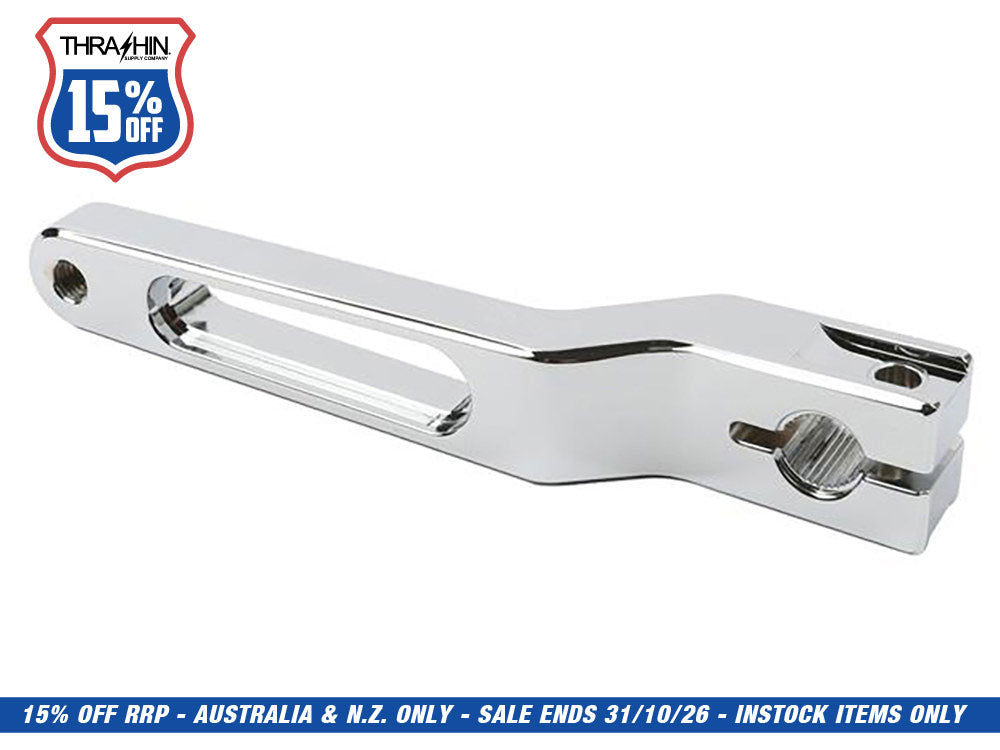 Billet Shift Lever - Chrome. 1in. Shorter Length. Fits Touring 1983up, Trike 2008up, FXR 1982-1994 & FL Softail 1986-2017.