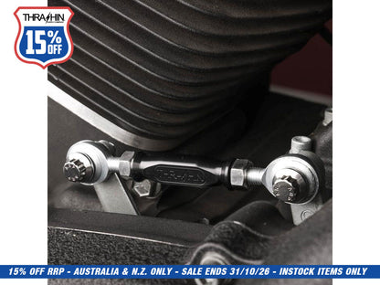 Mid Control Shift Linkage Rod - Black Anodized. Fits Dyna 1991-2017, FXR 1982-1994 & Softail 2018up with Mid Controls