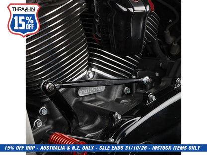 Shift Linkage Rod - Black Anodized. Fits Softail 1986up, Touring 1980up & Dyna Wide Glide 1993-2003