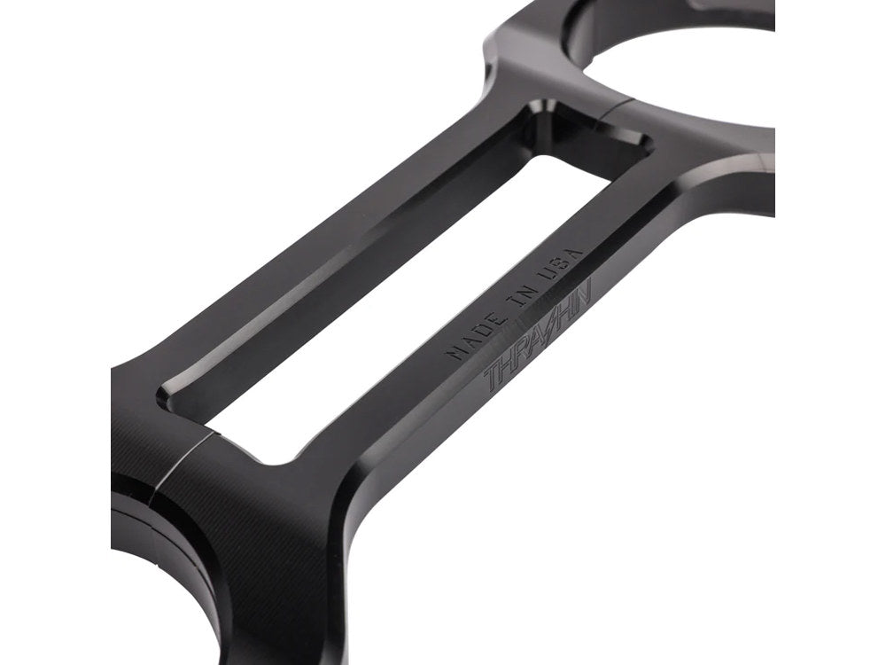 Billet Fork Brace - Black. Fits 49mm Dyna Mid-Glide 2006-2017.