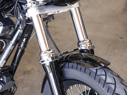 Billet Fork Brace - Black. Fits 49mm Dyna Mid-Glide 2006-2017.
