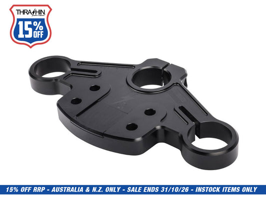 Billet Top Triple Tree - Black. Fits Road Glide 2015-2023