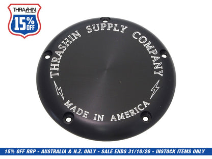 5-Hole OG Billet Derby Cover - Black. Fits Softail 2019up.