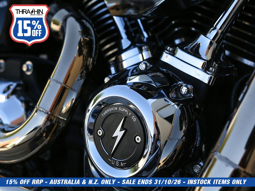 Dished Points Cover - Black. Fits Softail 2018-2024 & Most Touring 2017-2024