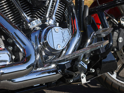 Cam Cover - Chrome. Fits CVO Touring 2023up, Street Glide & Road Glide 2024up, Touring 2025up & Softail 2025up