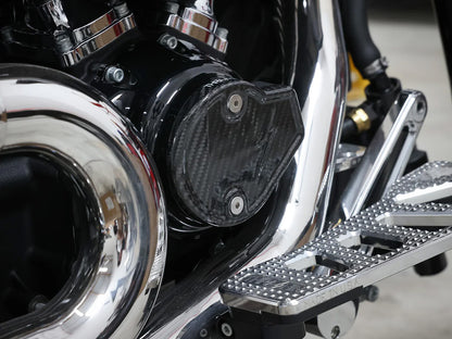 Cam Cover - Gloss Carbon. Fits CVO Touring 2023up, Street Glide & Road Glide 2024up, Touring 2025up & Softail 2025up