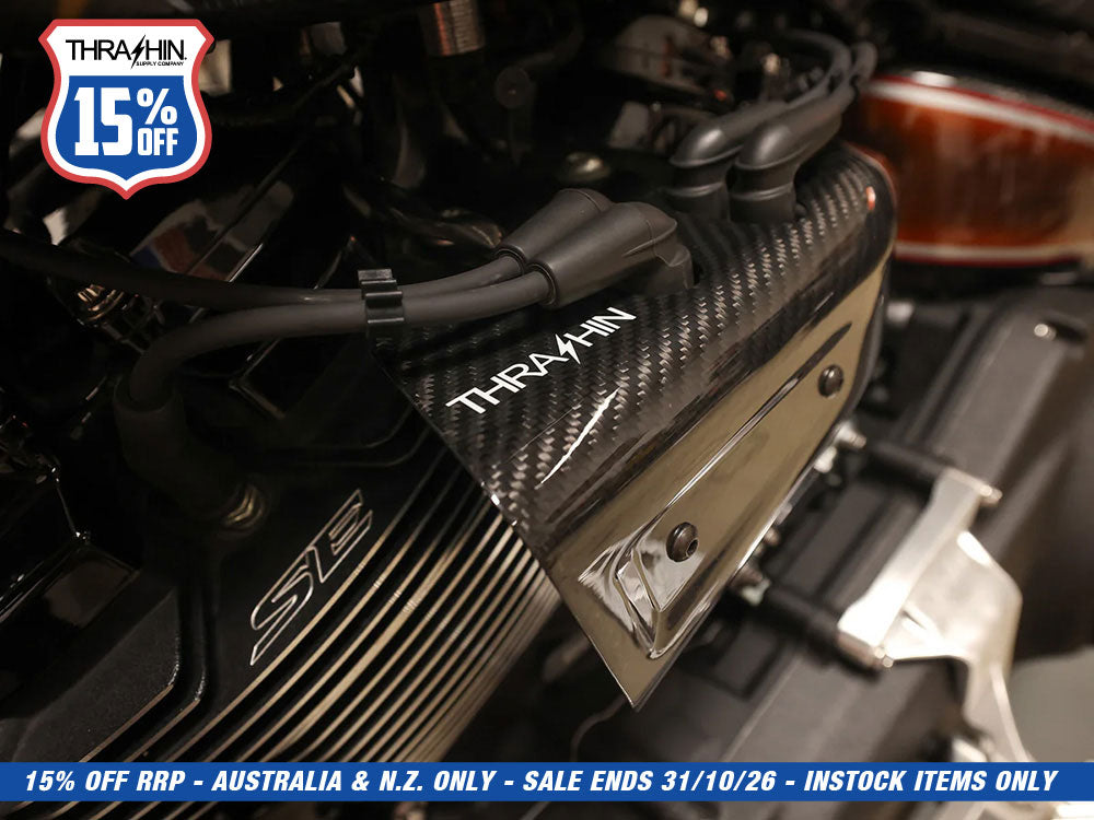Air Scoop Coil Cover - Gloss Carbon. Fits Softails 2018up & Touring 2024up.