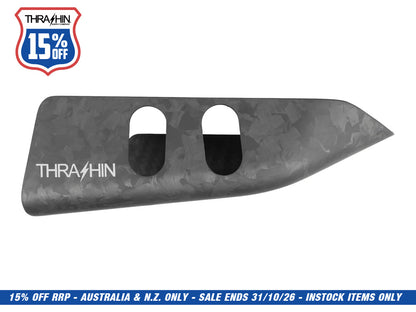 Air Scoop Coil Cover - Forged Carbon. Fits Softails 2018up & Touring 2024up.