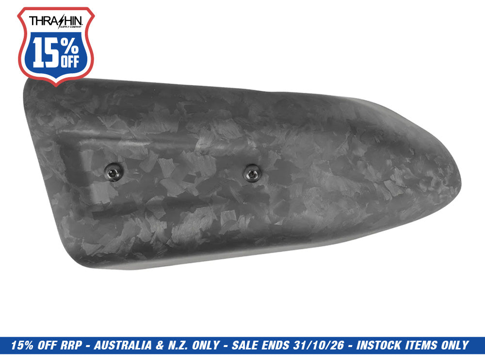 Air Scoop Coil Cover - Forged Carbon. Fits Softails 2018up & Touring 2024up.