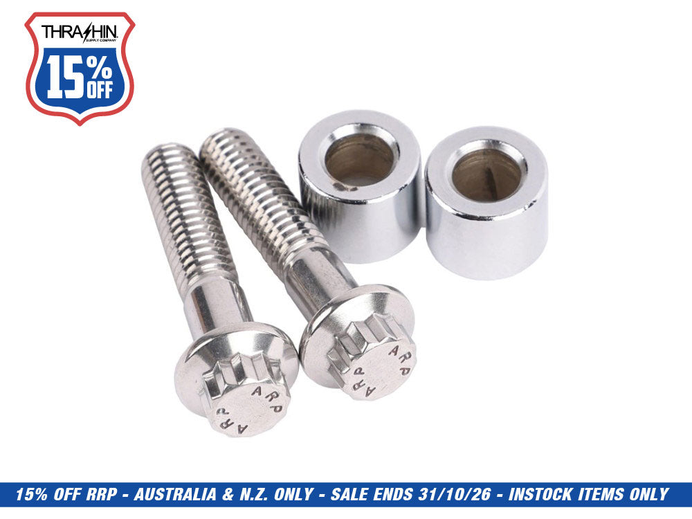 OEM Speedo/Tacho to Thrashin OG Riser Hardware Kit. Fits most Dyna and Sportster Models.