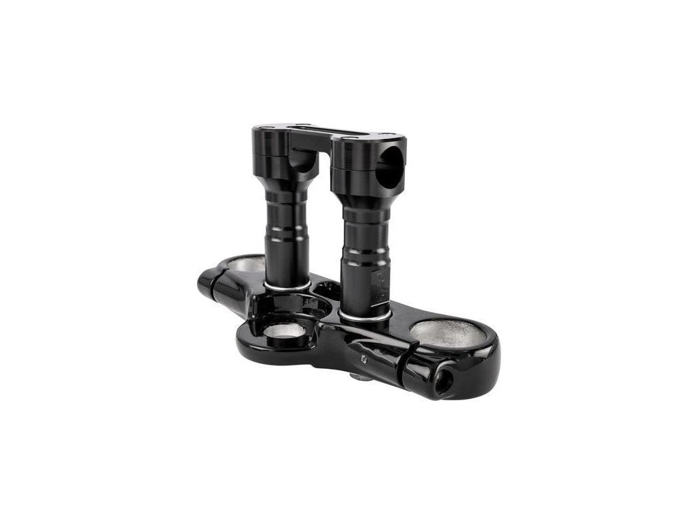 4in. Hole Shot Risers - Black. Fits 1in. Handlebar