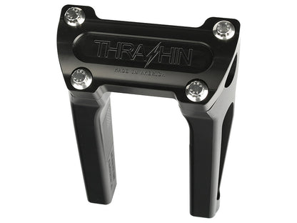 6in. Straight Thrashin Risers - Black. Fits 1in. Handlebar