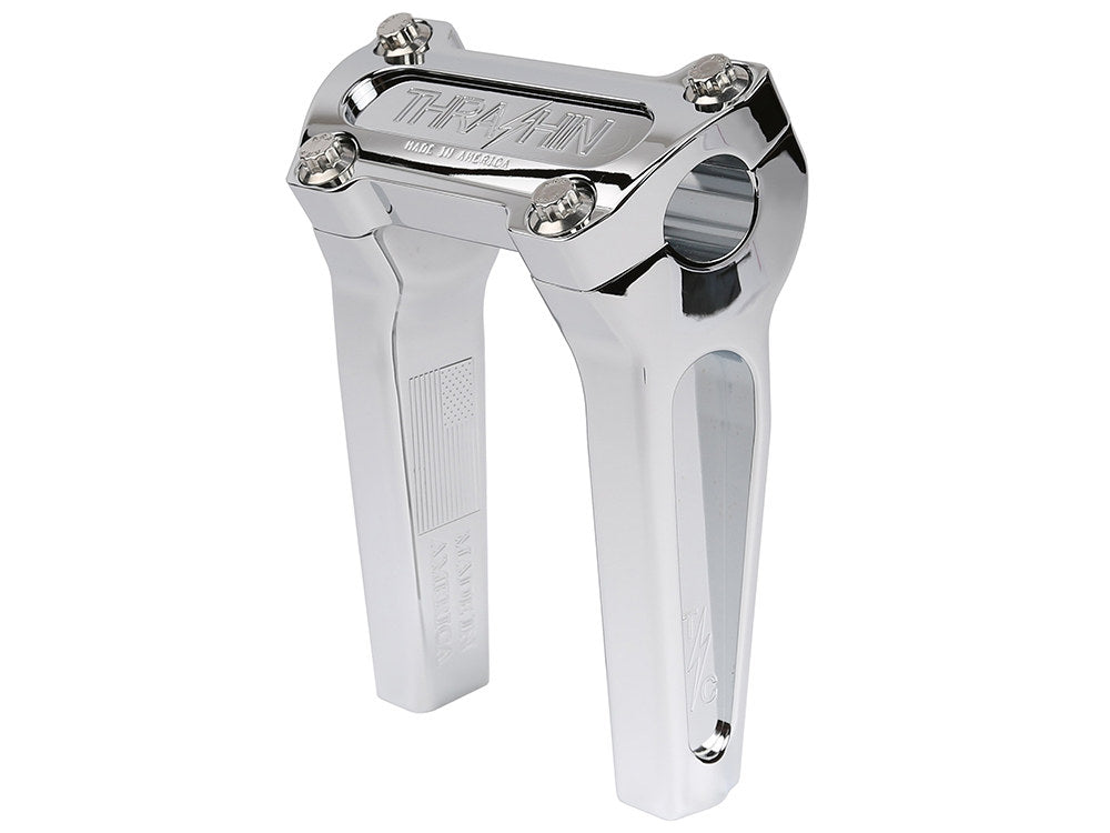6in. Straight Thrashin Risers - Chrome. Fits 1in. Handlebar
