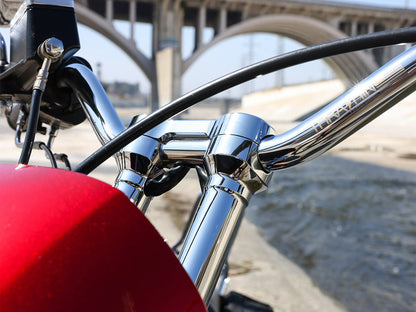 6in. Hole Shot Risers - Chrome. Fits 1in. Handlebar