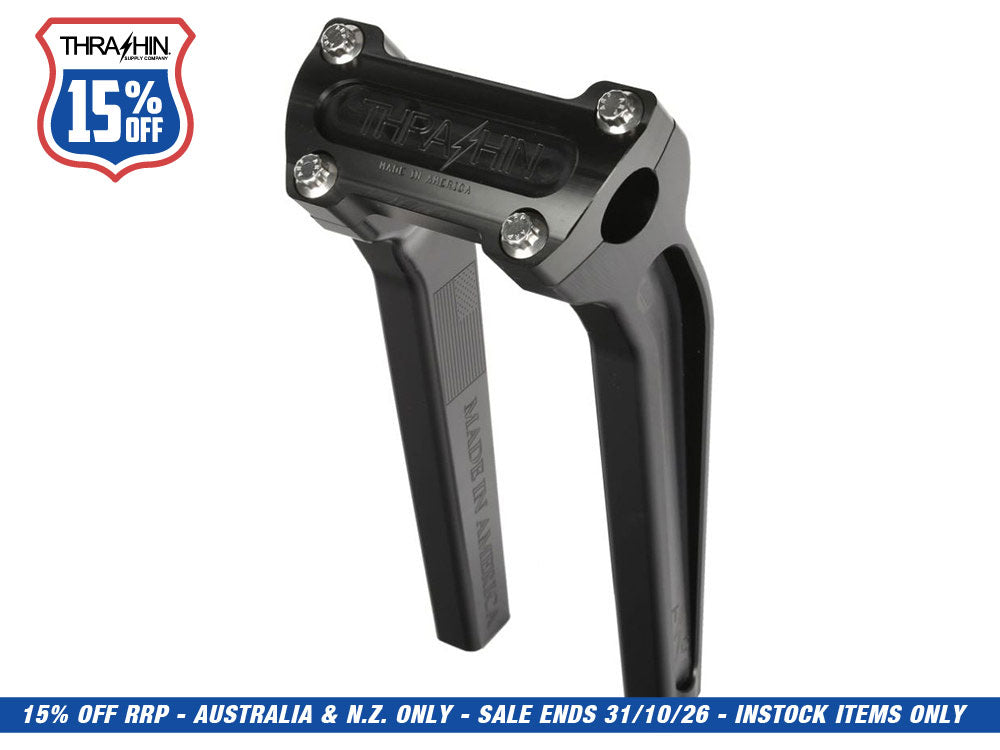 9.5in. Pull Back Thrashin Risers - Black. Fits 1in. Handlebar