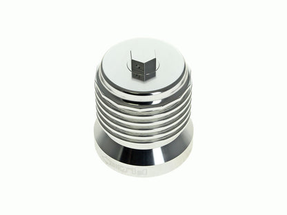 FLO Reusable Oil Filter - Polished. Fits Milwaukee Eight 2017up, Twin Cam 1999-2017, Evolution 1984-1999 & Sportster 1984-2021