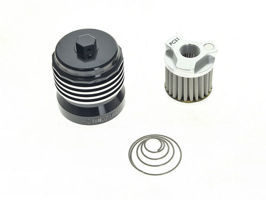 FLO Reusable Oil Filter - Black. Fits Pan America 2021up, Sportster S 2021up and Nightster 975 2022up
