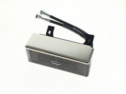 Fan Assisted Low Mount Oil Cooler Kit - Stainless Steel. Fits Touring 1994-2008