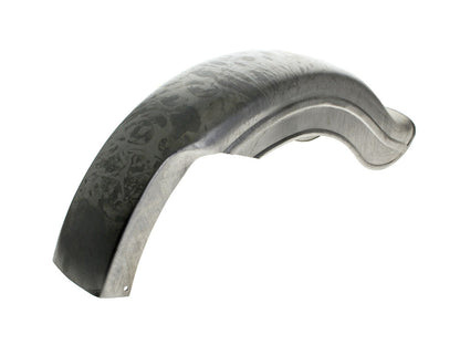 Rear Universal Fat Bob Style Fender with Left Side Chain Cut Away - Raw