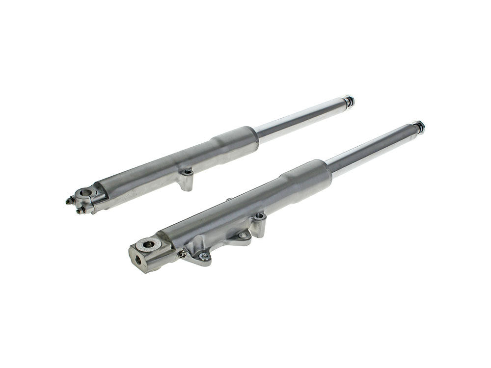 Complete Fork Slider Assembly - Polished Fork Legs. Fits FL Softail 1986-99