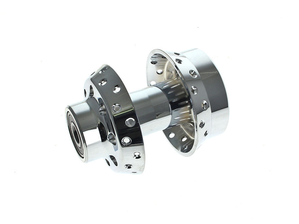 Front Wheel Hub - Chrome. Fits FX Softail 2000-2006 & Dyna Wide Glide 2000-2005 Models with Single Disc Rotor & 3/4in. Axle