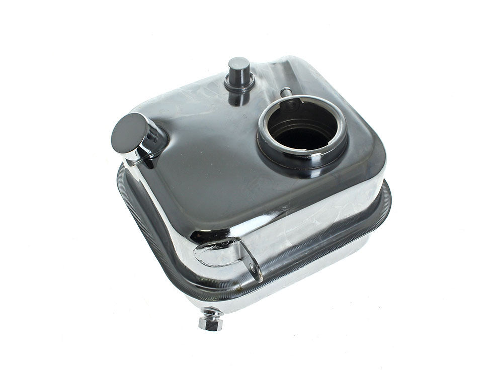 Oil Tank - Chrome. With Provision for Drop In Filter. Fits 4Spd Big Twin 1965-1982.