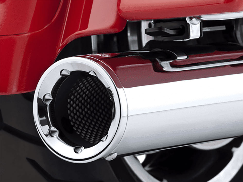 4.5in. Hi-Output Slip-On Mufflers - Chrome. Fits Touring 2017up