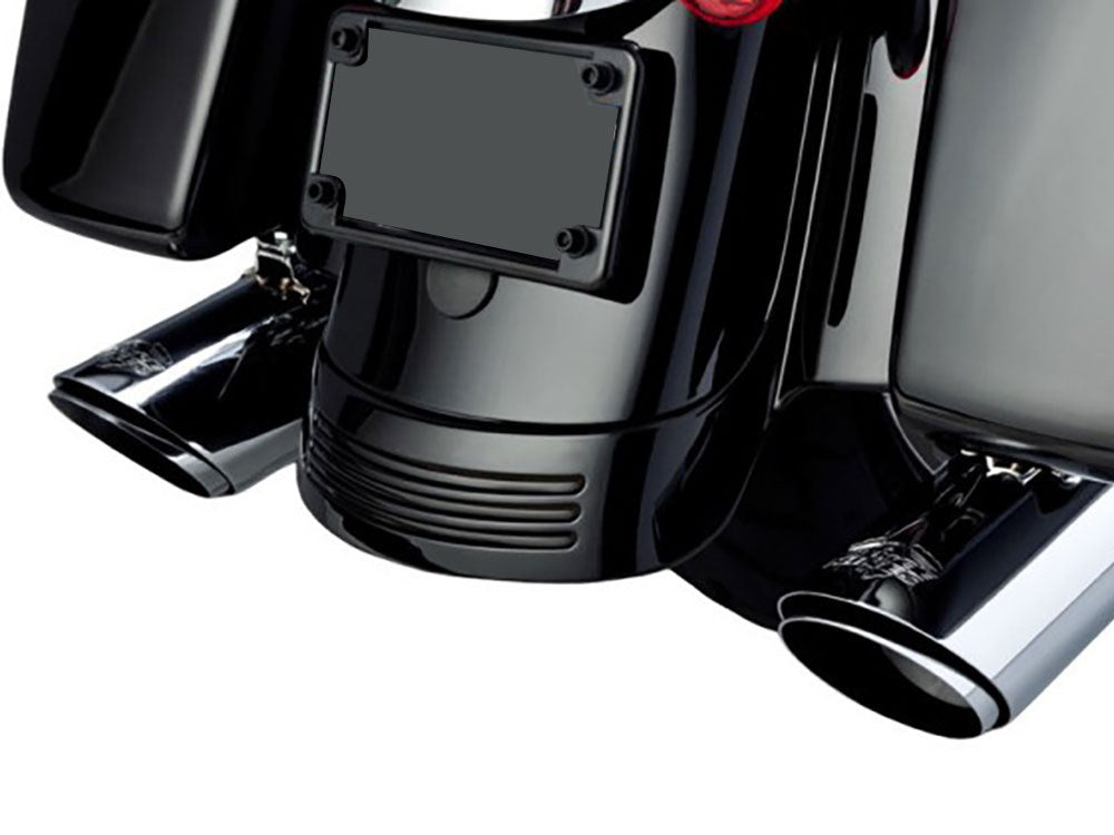 4in. Twin Slash Round Slip-On Mufflers - Chrome. Fits Touring 2017up