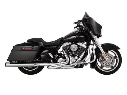 4in. Eliminator 400 Slip-On Mufflers - Chrome with Black End Caps. Fits Touring 2017up