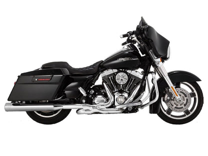 4in. Eliminator 400 Slip-On Mufflers - Chrome with Chrome End Caps. Fits Touring 2017up