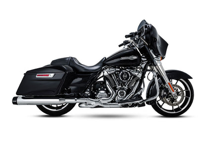 4.5in. Blackbird 450 Slip-On Mufflers - Chrome with Black End Caps. Fits Touring 2017up