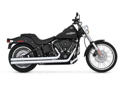 Big Shots Long Exhaust - Chrome. Fits Softail 1986-2017 Non-240 Tyre Models