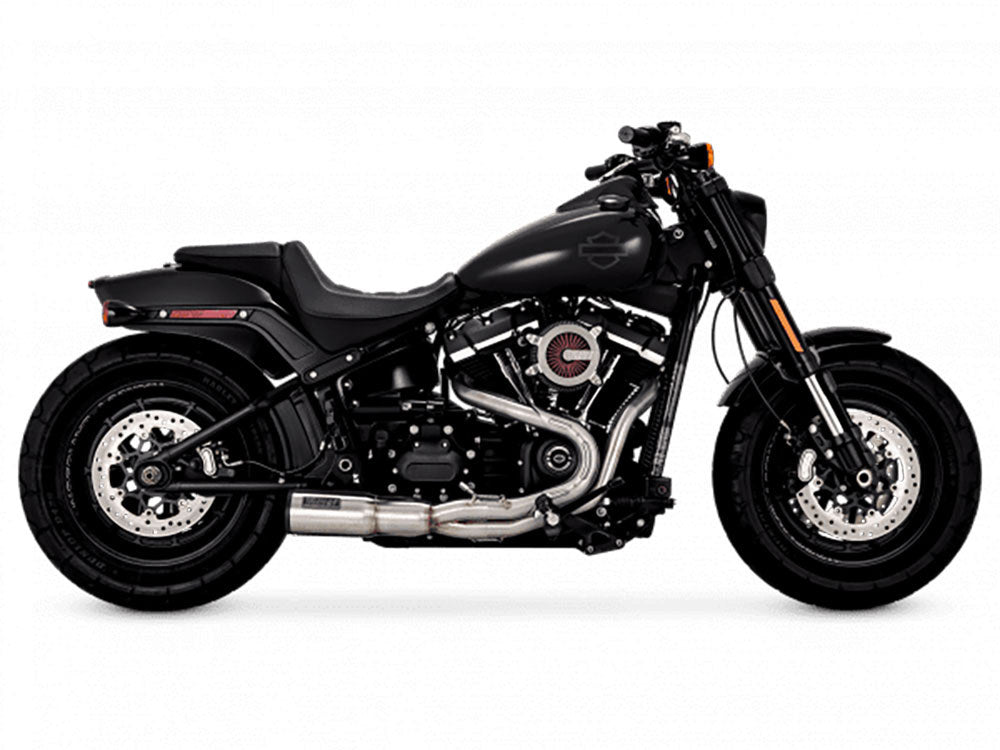 Hi-Output 2-into-1 Exhaust - Stainless Steel. Fits Softail 2018up Non-240 Tyre Models