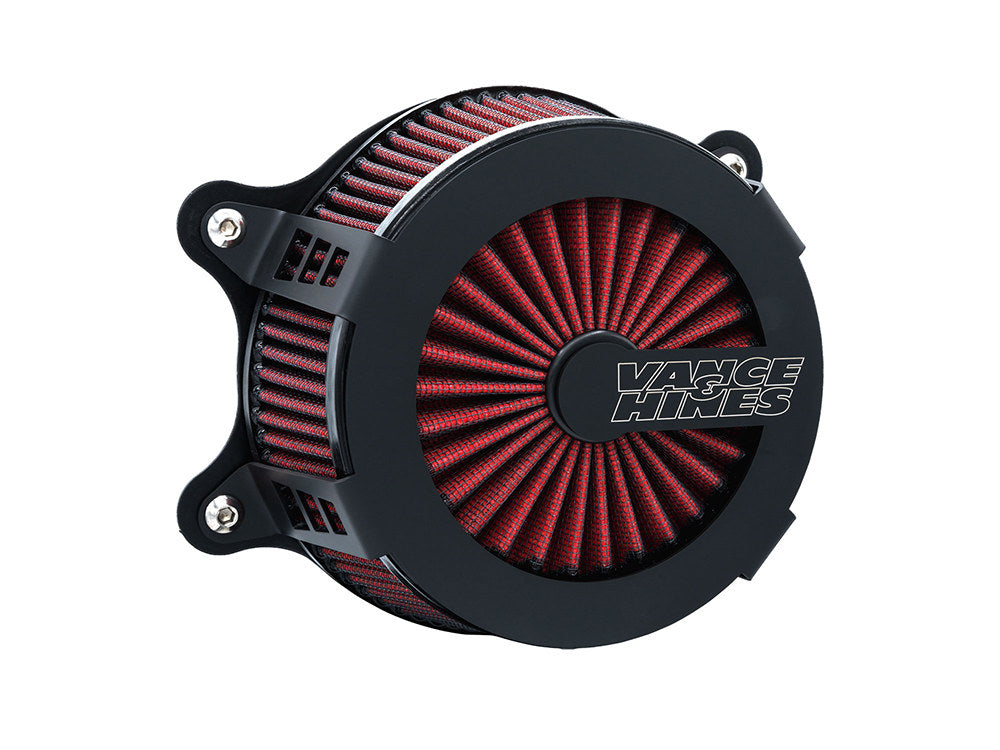 VO2 Cage Fighter Air Cleaner Kit - Black. Fits Sportster 1988-2021